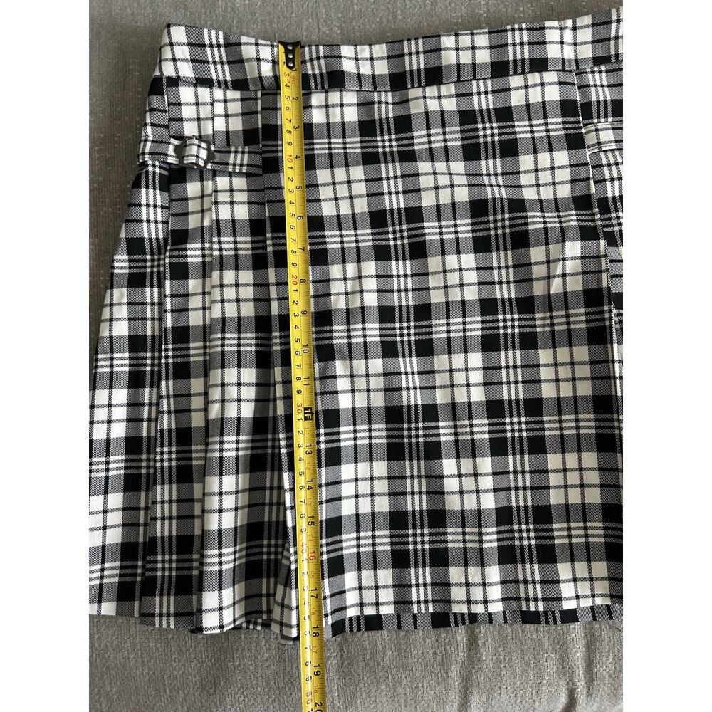 Mango Scotland Checkered Tartan Skirt sz 10 Goth Grunge Dark Academia - Picture 6 of 8